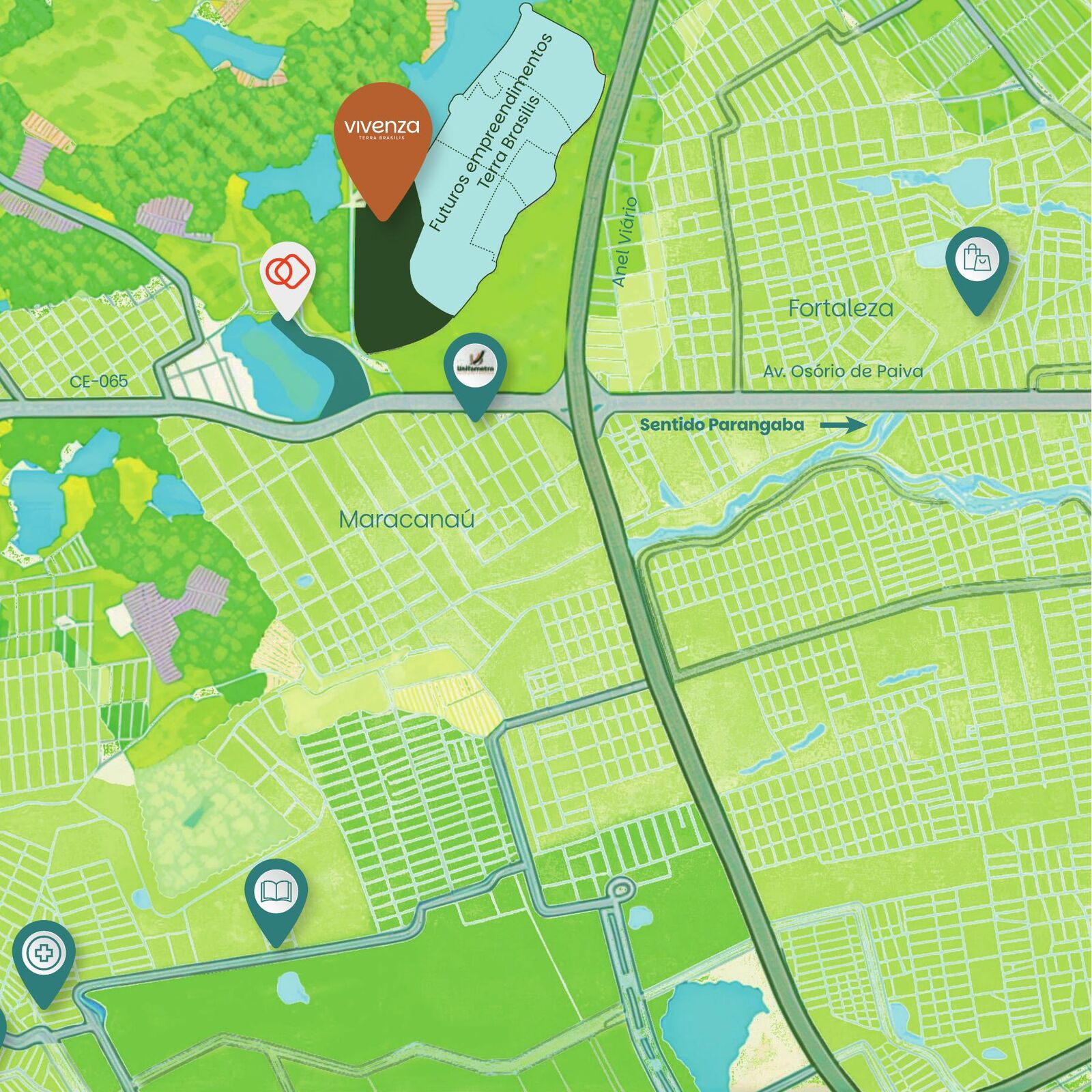 Mapa de localização Vivenza